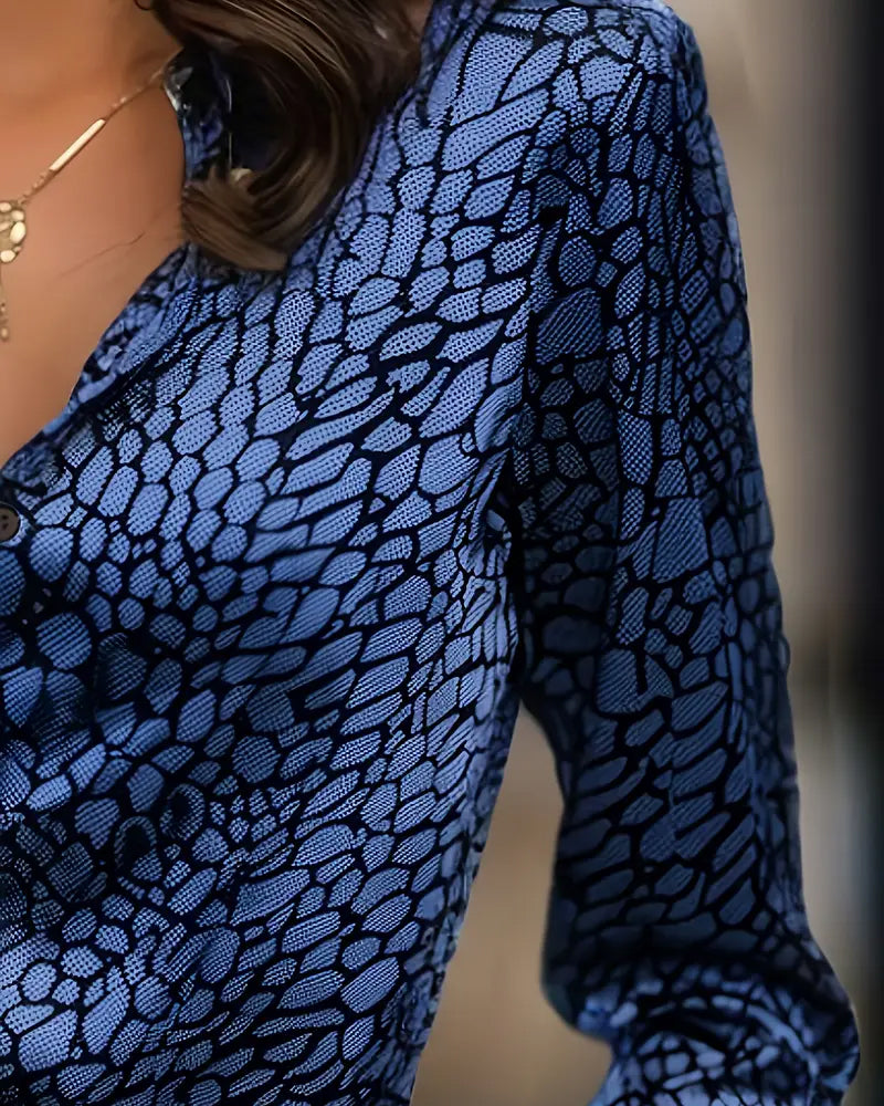 Skjorte Fashionabel Dyretryk