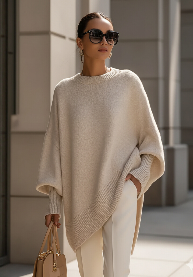 Annete | Oversized poncho trui