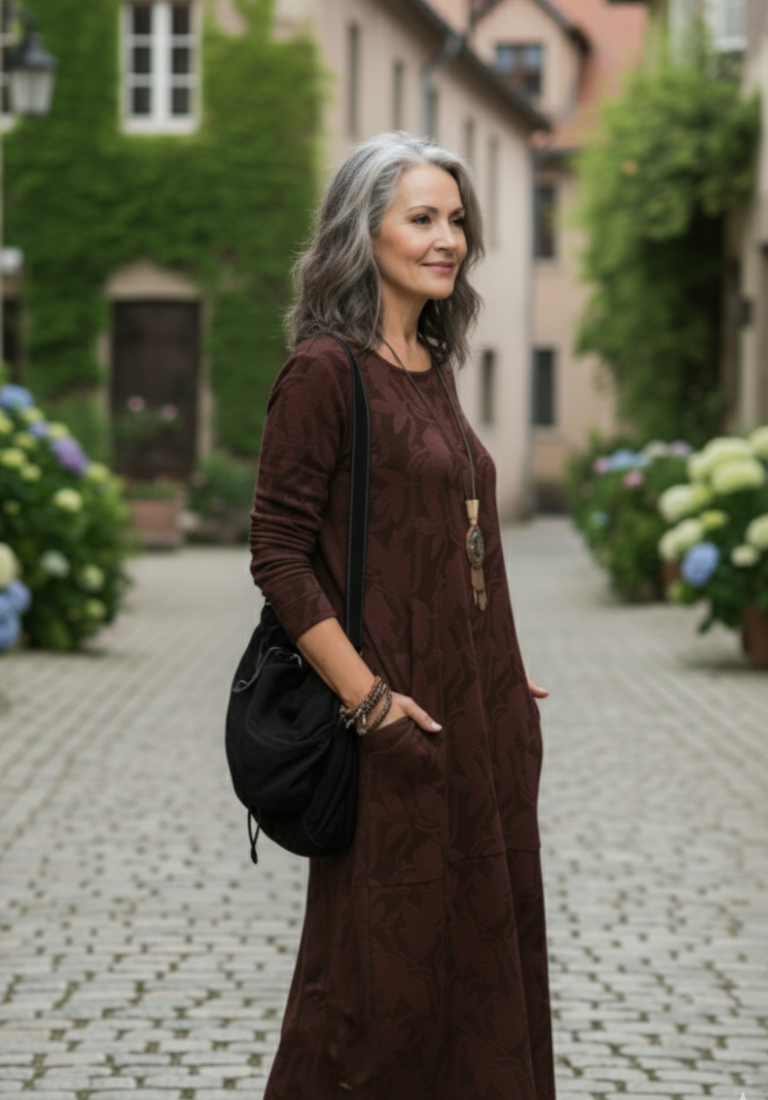 Madeleine | Warme winterse jurk met elegante snit