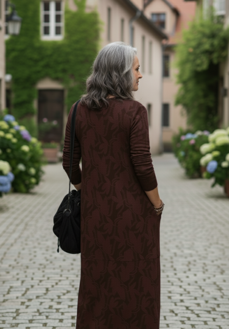 Madeleine | Warme winterse jurk met elegante snit
