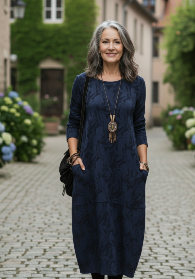 Madeleine | Warme winterse jurk met elegante snit