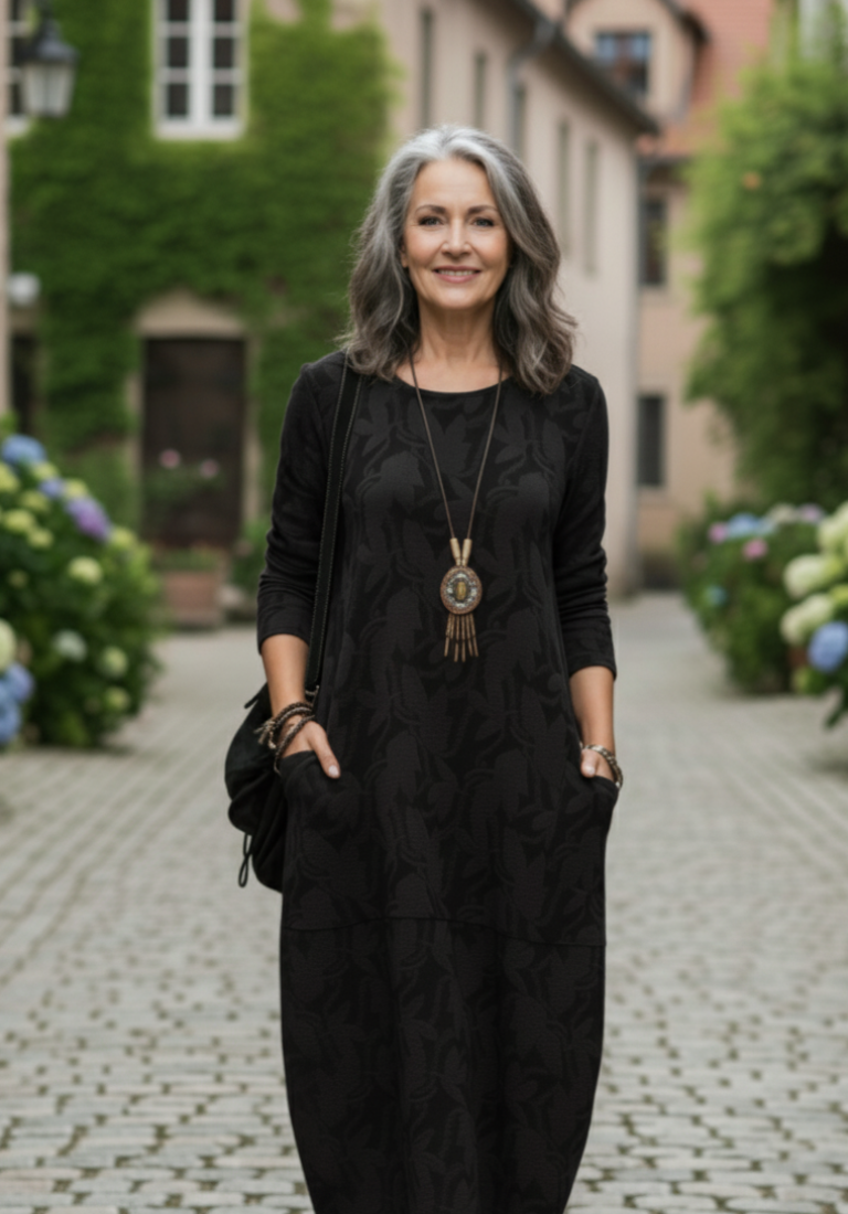 Madeleine | Warme winterse jurk met elegante snit