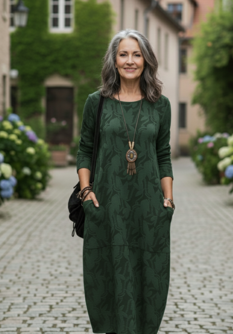 Madeleine | Warme winterse jurk met elegante snit