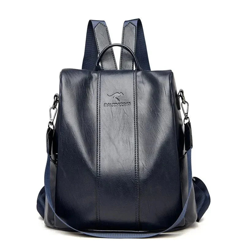 Tourer | Dames Antidiefstal Leren Rugzak