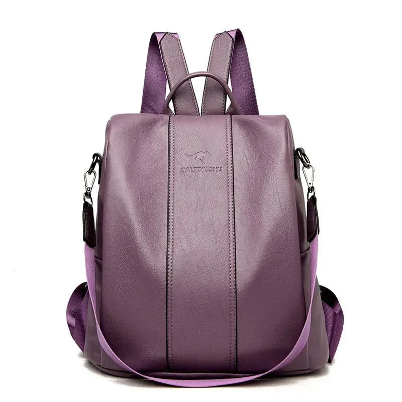 Tourer | Dames Antidiefstal Leren Rugzak