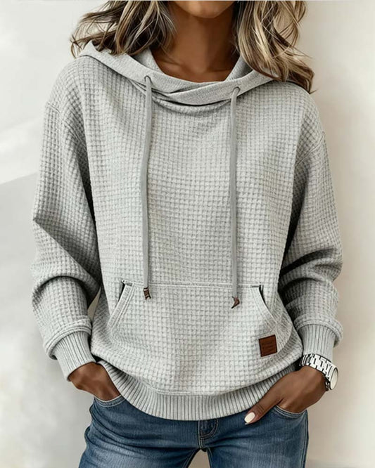 Sweatshirt Met Kapuzen Ontwerp, Oversized Passform En Casual Sfeer