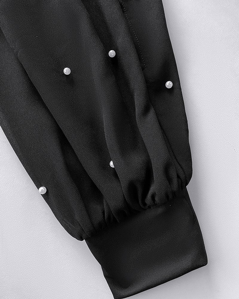 Top Met Elegante Stijl En Lantaarnmouw Ontwerp