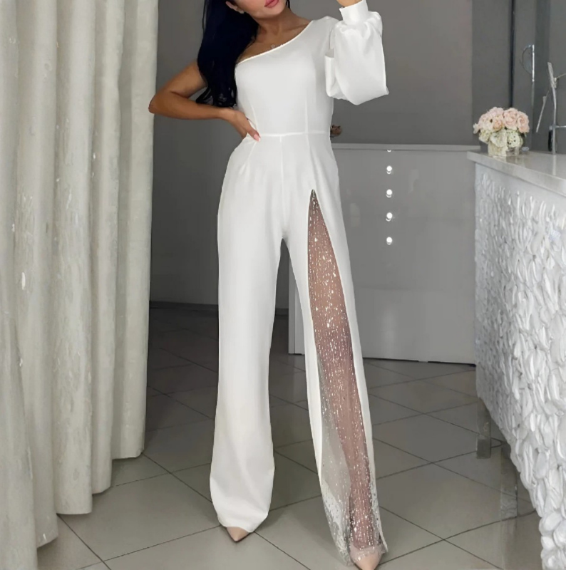 Noelle™ | Moderne jumpsuit met wijde pijpen