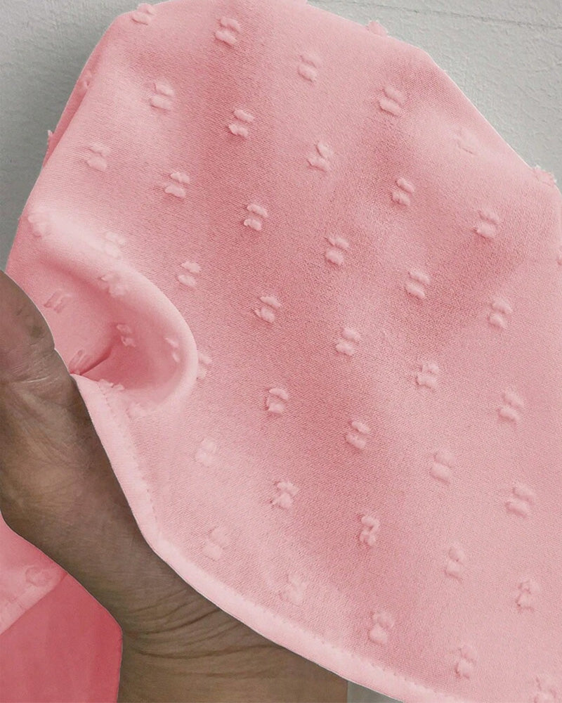 Blouse Een-shouder Kant 3D-bloem