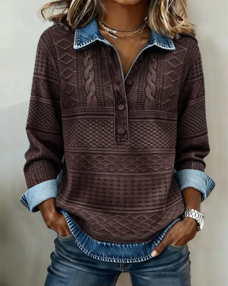 Trui Modieus Half Geknoopt Rever