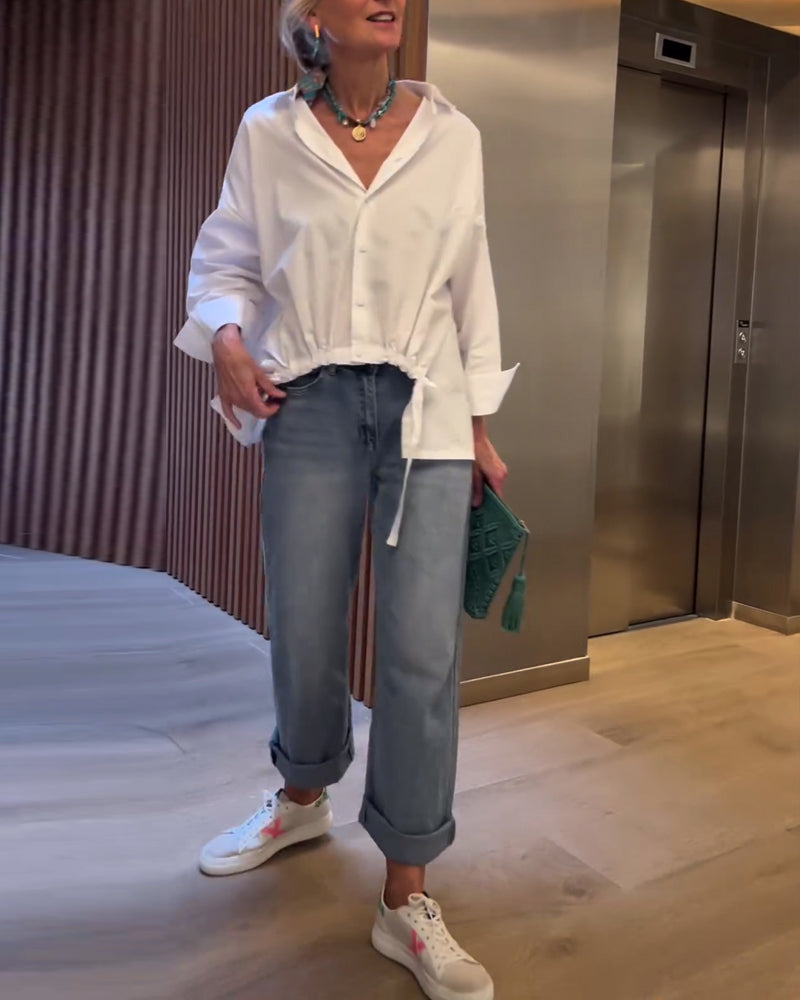 Woon-werkverkeer effen revers top