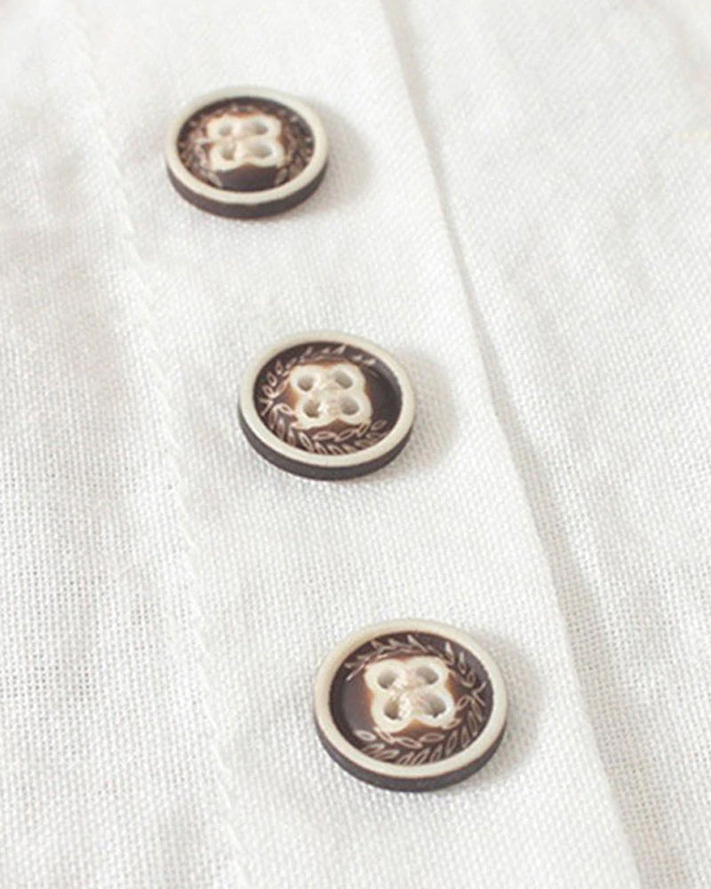 Effen zomer-T-shirt met korte mouwen en ronde hals