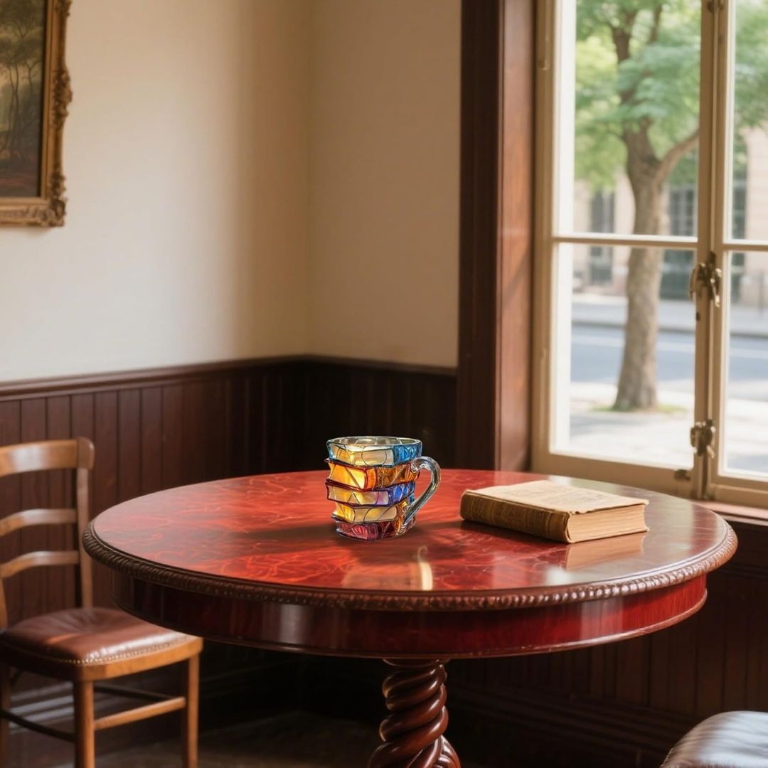 Handgemaakte 3D Reading Happiness Mok – Origineel