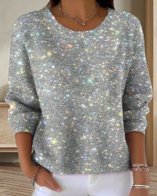 Casual Sweatshirt Met Ronde Hals