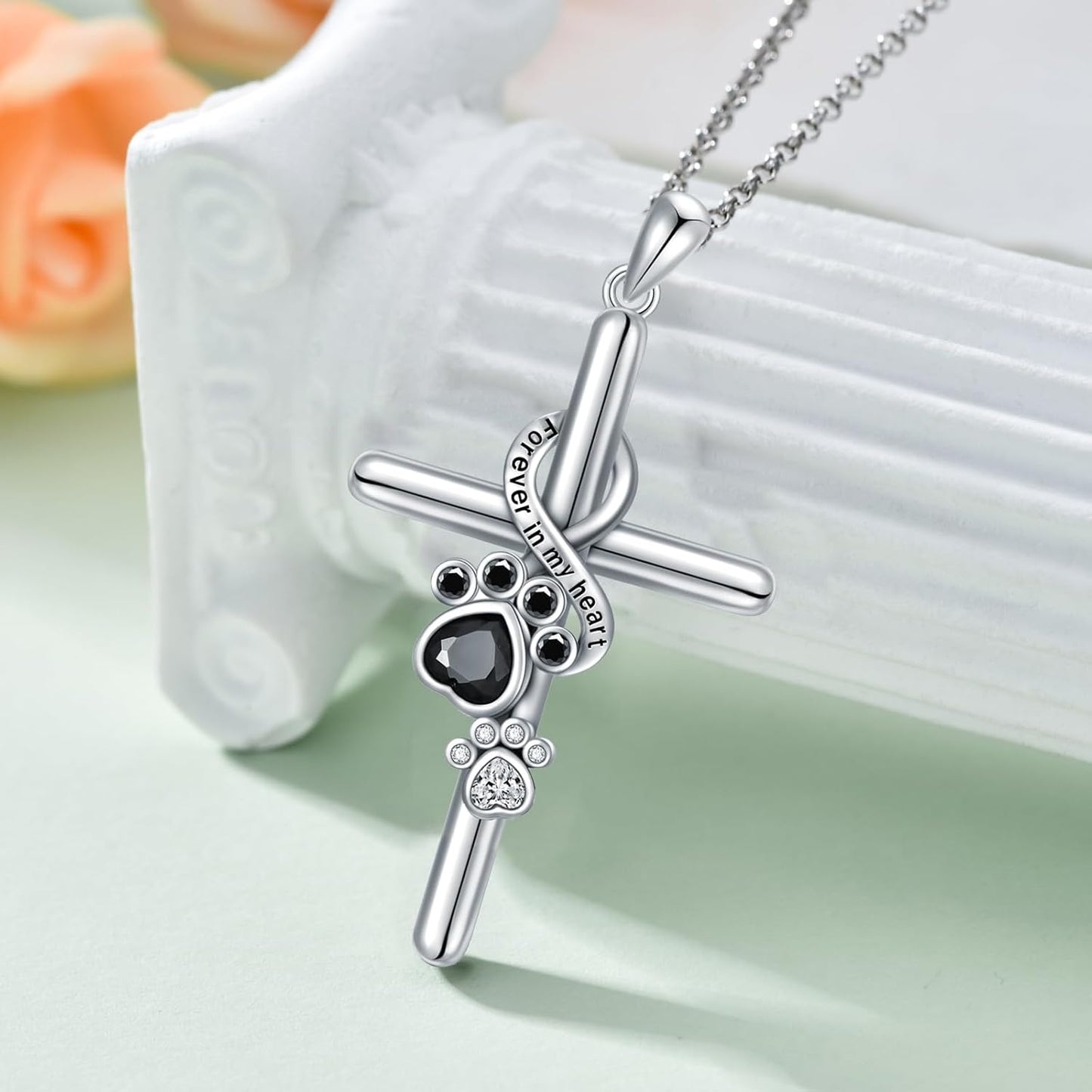 Forever in Faith Paw Necklace