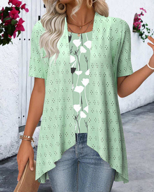 Blouse Nep Twee-delig Bedrukt