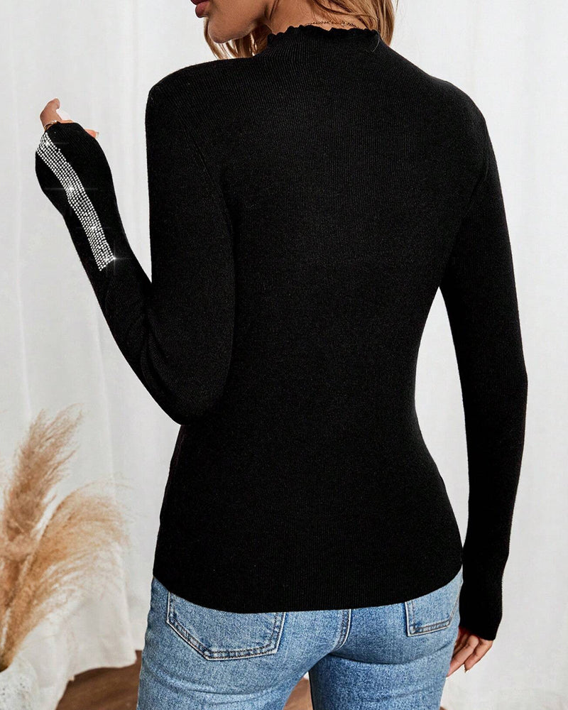 Hete Diamant Lange Mouwen Onderkleding Top