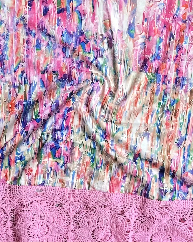 Blouse Kleurrijk Bedrukt Modieus Street