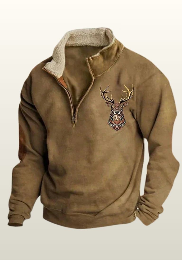 Jake Comfortabele Zip-Up Trui