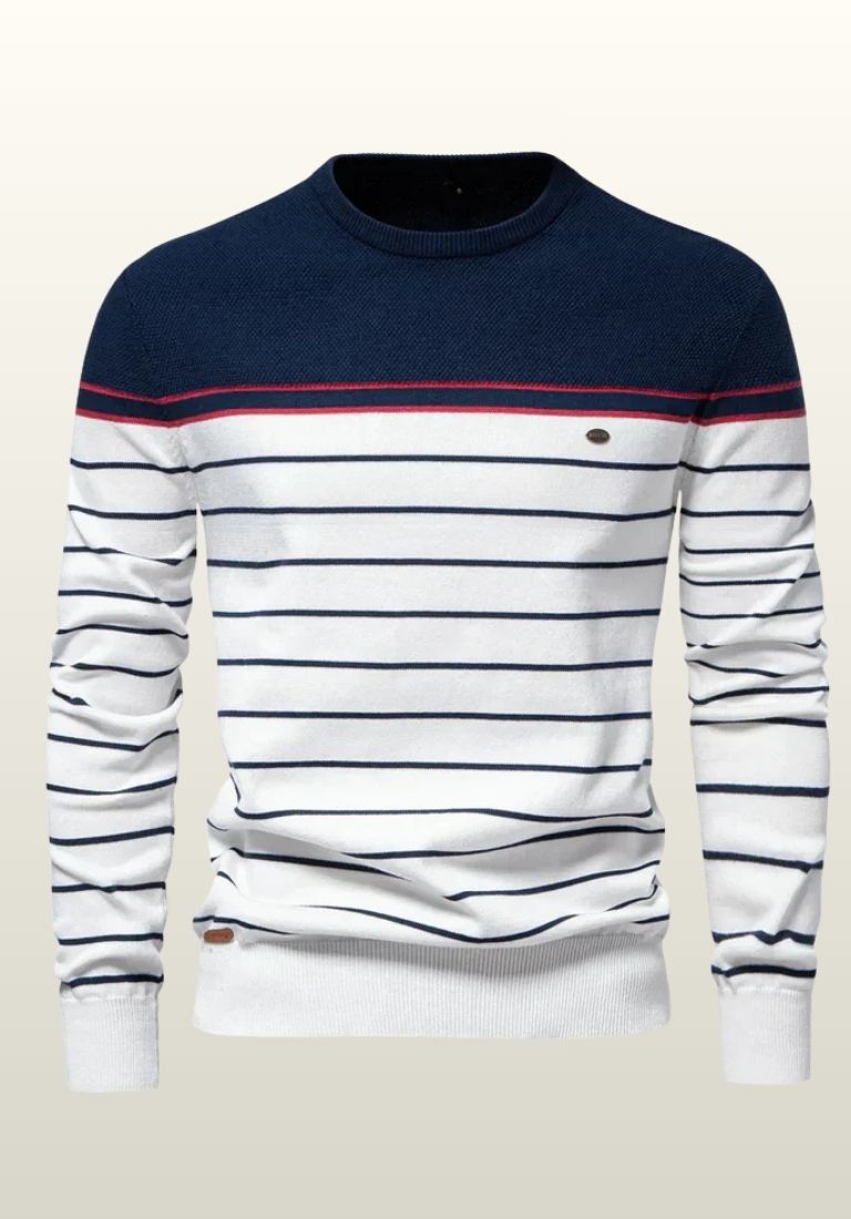 Stefan | Trui voor mannen met gestreept patroon