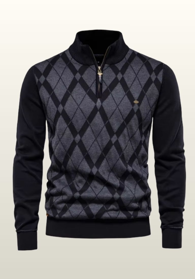 Jack | Heren trui met ritskraag