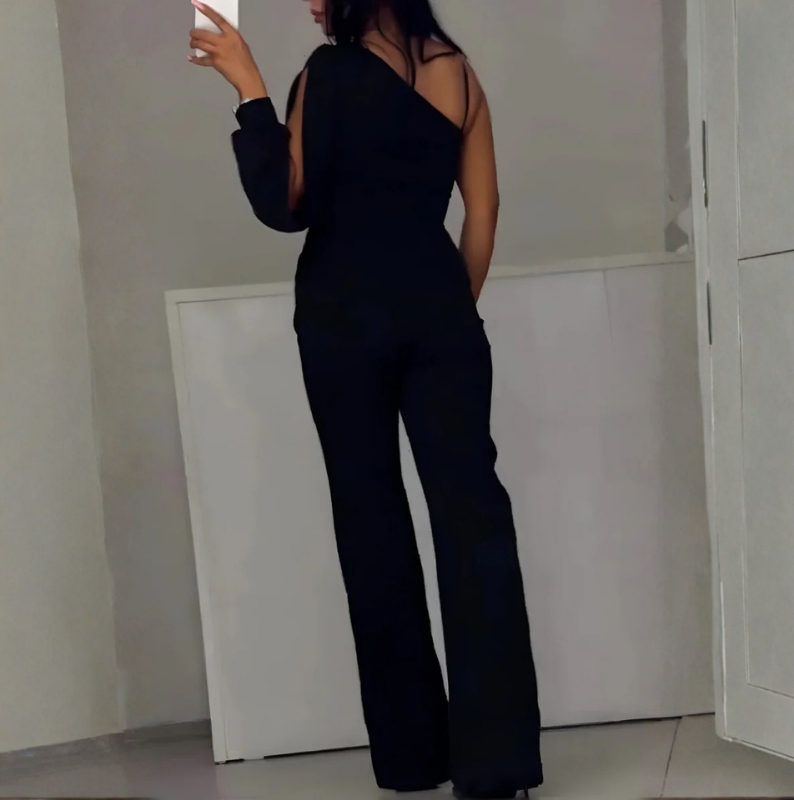 Noelle™ | Moderne jumpsuit met wijde pijpen