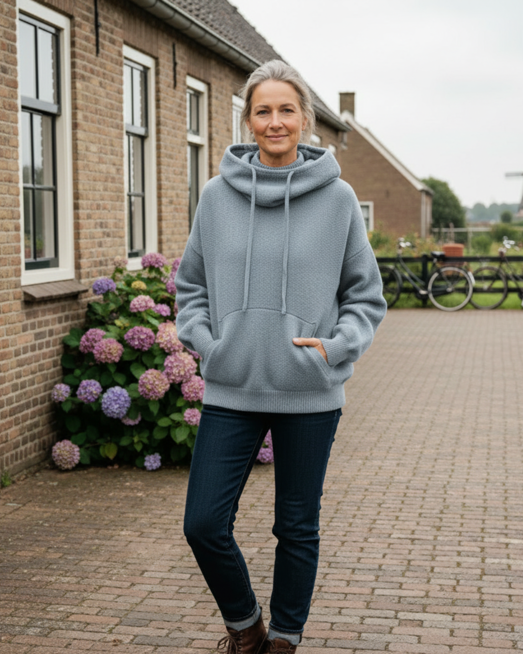 Nuvea| Luxe Merino Wool Hoodie Elegance