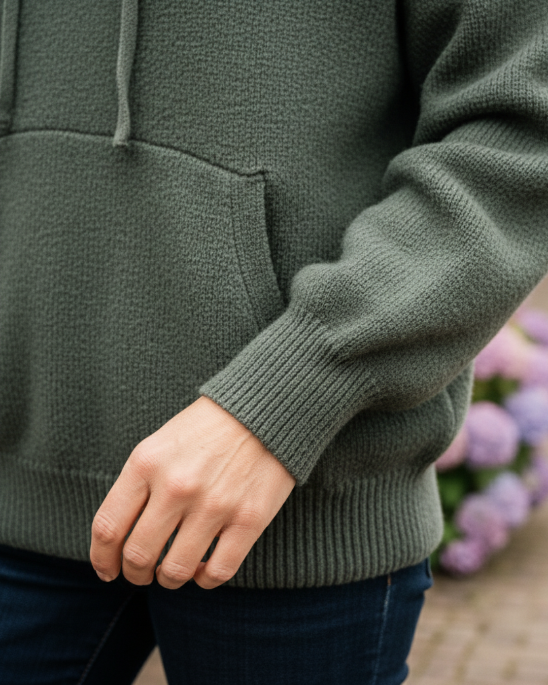 Nuvea| Luxe Merino Wool Hoodie Elegance