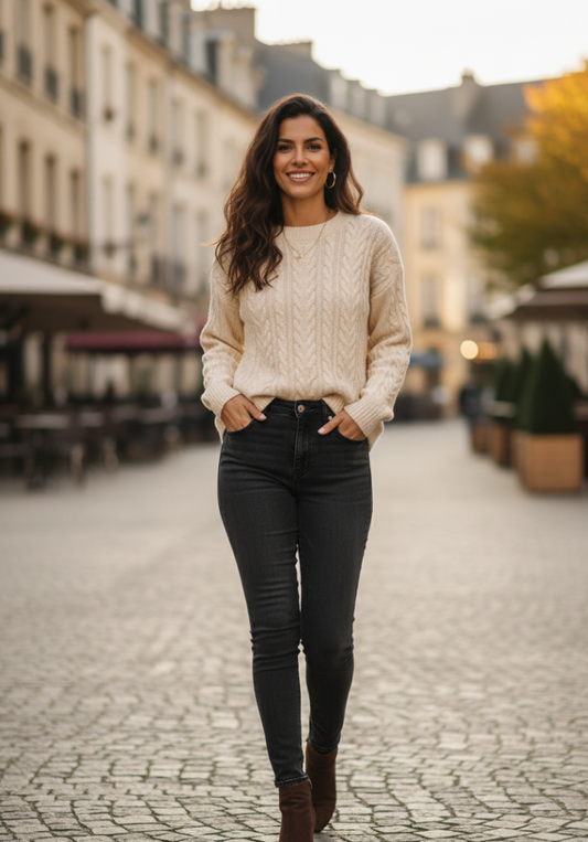 Carina | Gevlochten trui