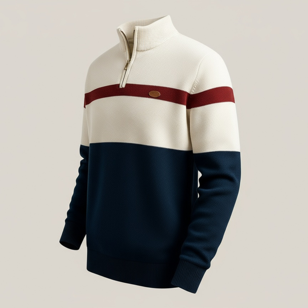 Elston Heritage Kwart-Rits Trui