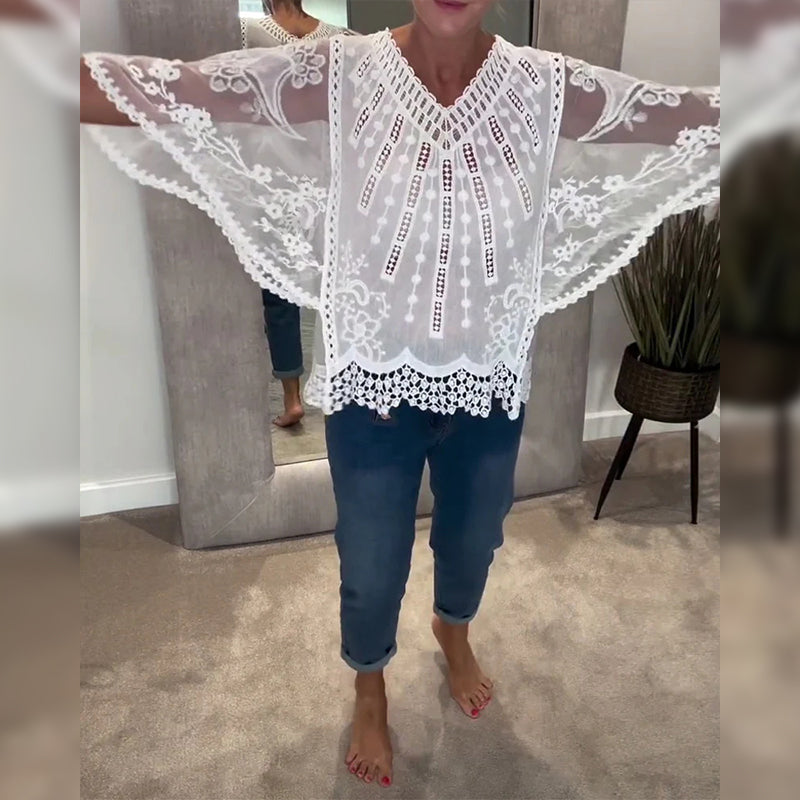 Blouse V-Hals Stijlvol