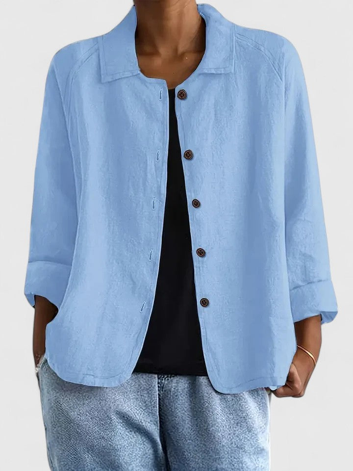 Jenny – Klassieke lichte katoenen top