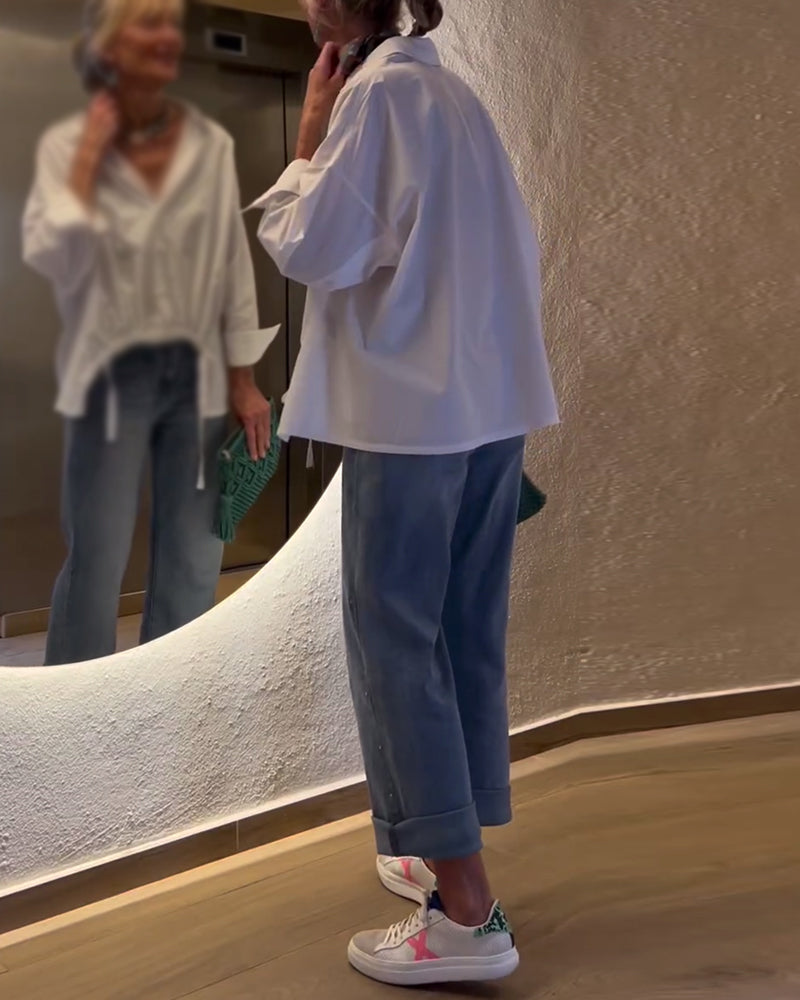 Woon-werkverkeer effen revers top